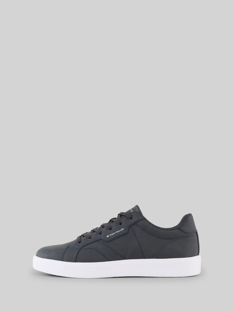 Tom Tailor Sneaker aus Lederimitat - Navy