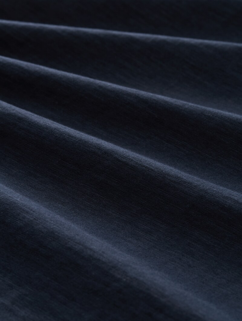 Tom Tailor T-Shirt mit V-Ausschnitt - Sky Captain Blue