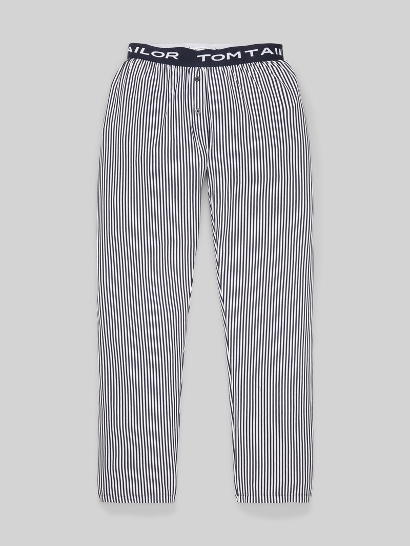 Tom Tailor Pyjamahose mit Streifenmuster - Blue Stripes