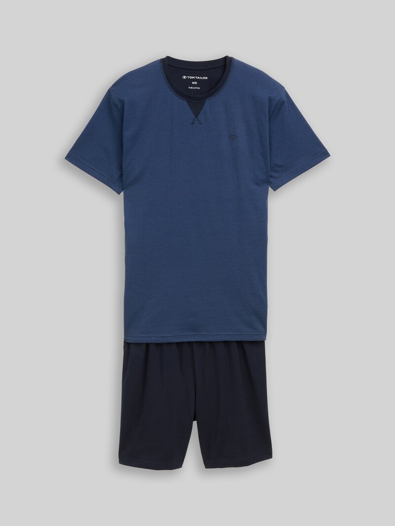 Tom Tailor Pyjama-Set aus Baumwolle - Blue Stripe