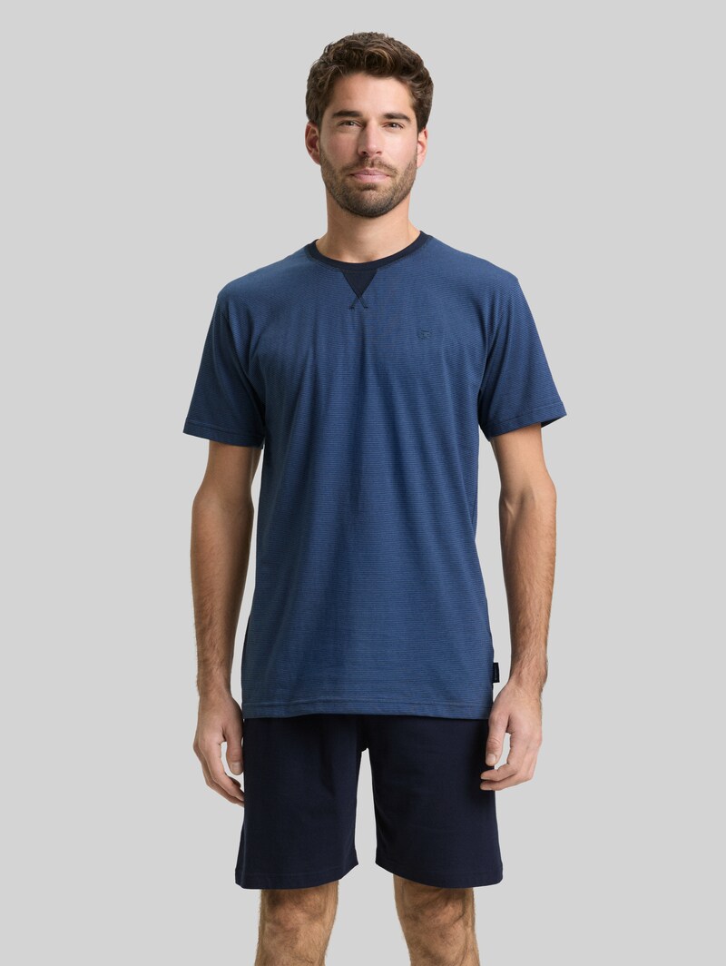 Tom Tailor Pyjama-Set aus Baumwolle - Blue Stripe