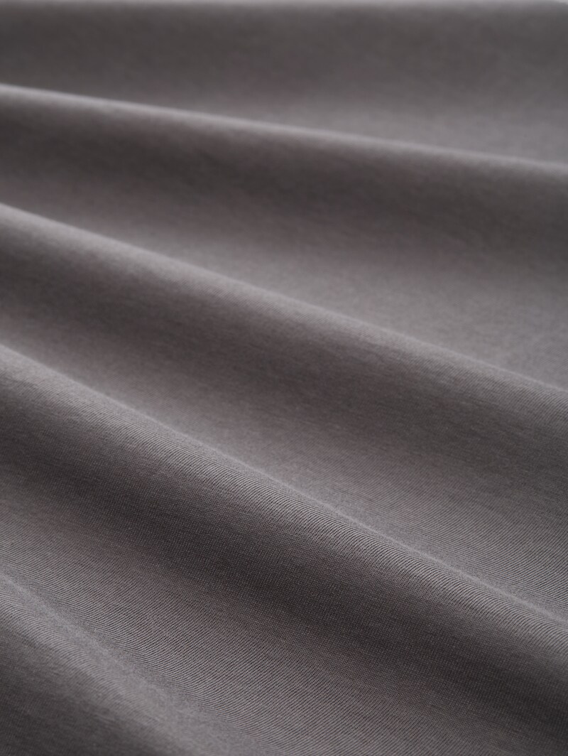 Tom Tailor Langarmshirt mit Logo-Print - Classic Mid Grey