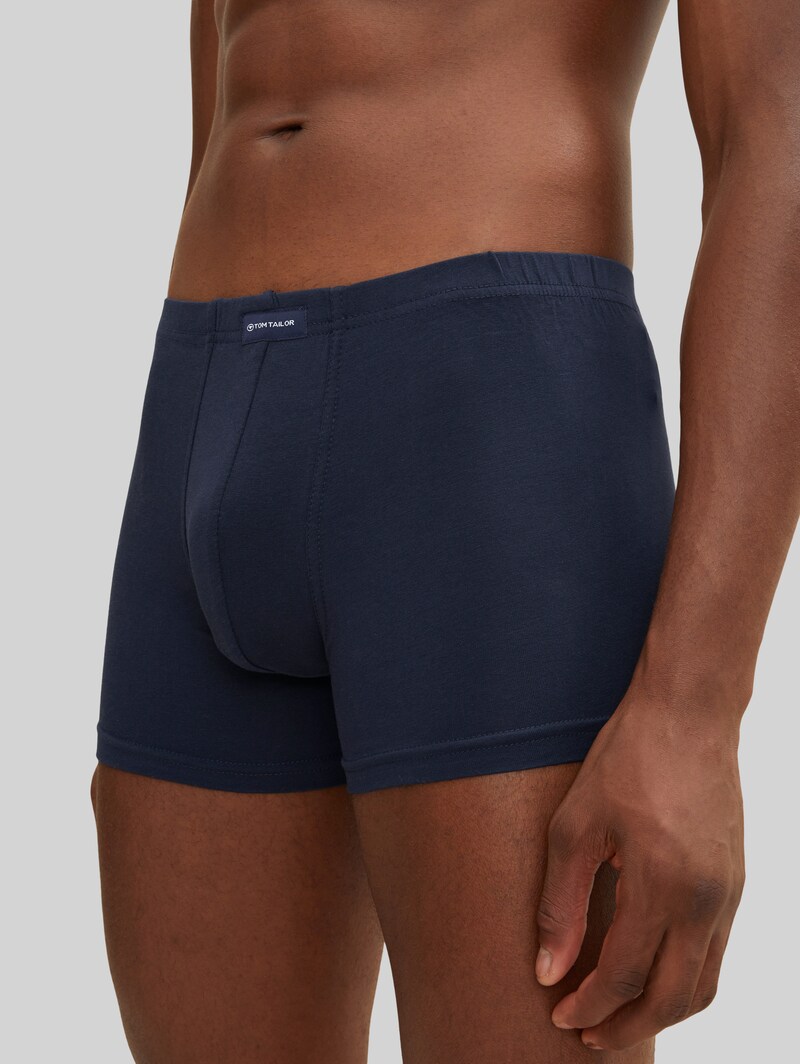 Tom Tailor Kurze Boxershorts im 4er-Pack - Blue-dark-solid