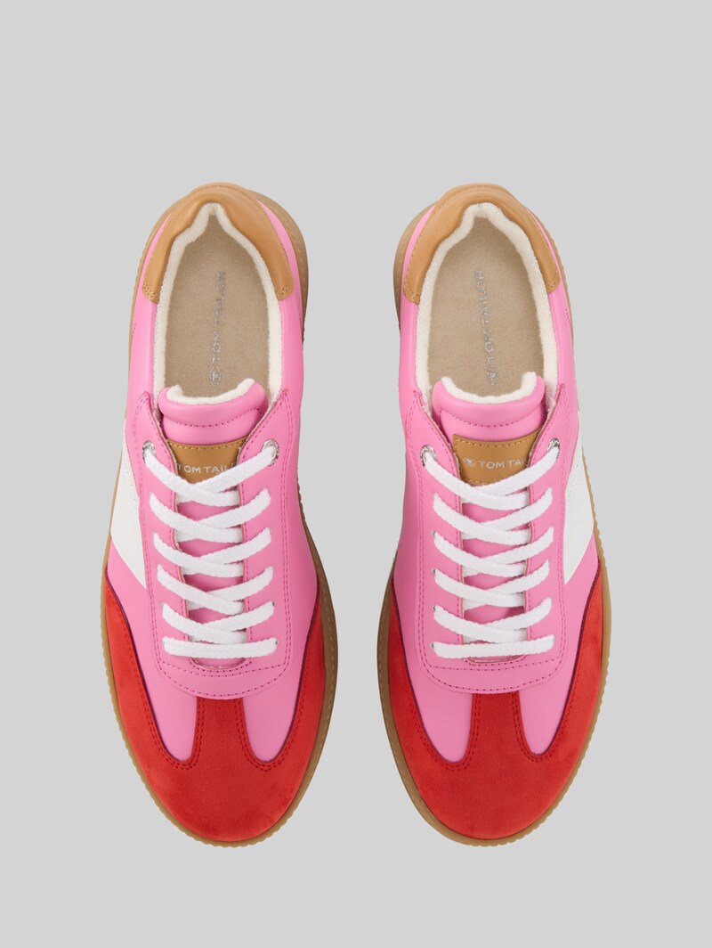 Tom Tailor Sneaker mit Colour-Blocking - Red-rose