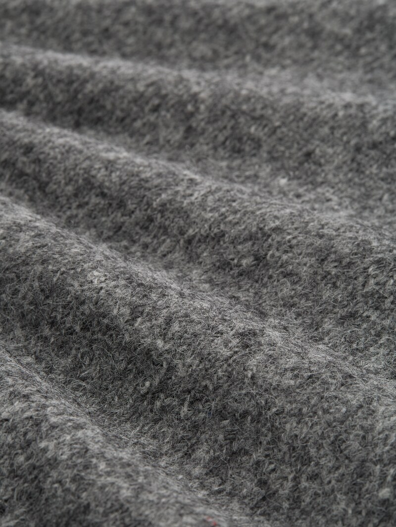 Tom Tailor Oversize Strickpullover - Stormy Gray Melange