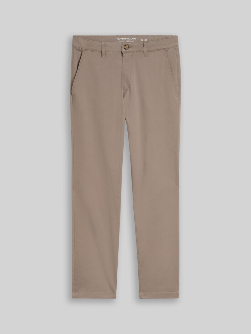 Tom Tailor Regular Fit Chino Hose - Driftwood Taupe