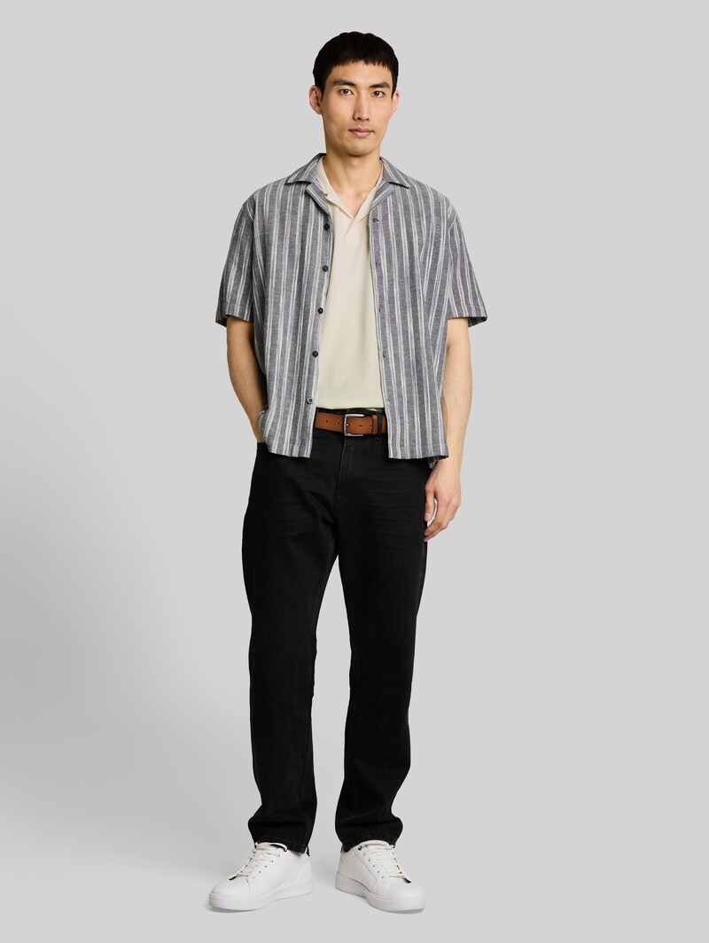 Tom Tailor Resort Poloshirt aus Piqué - Gardenia White