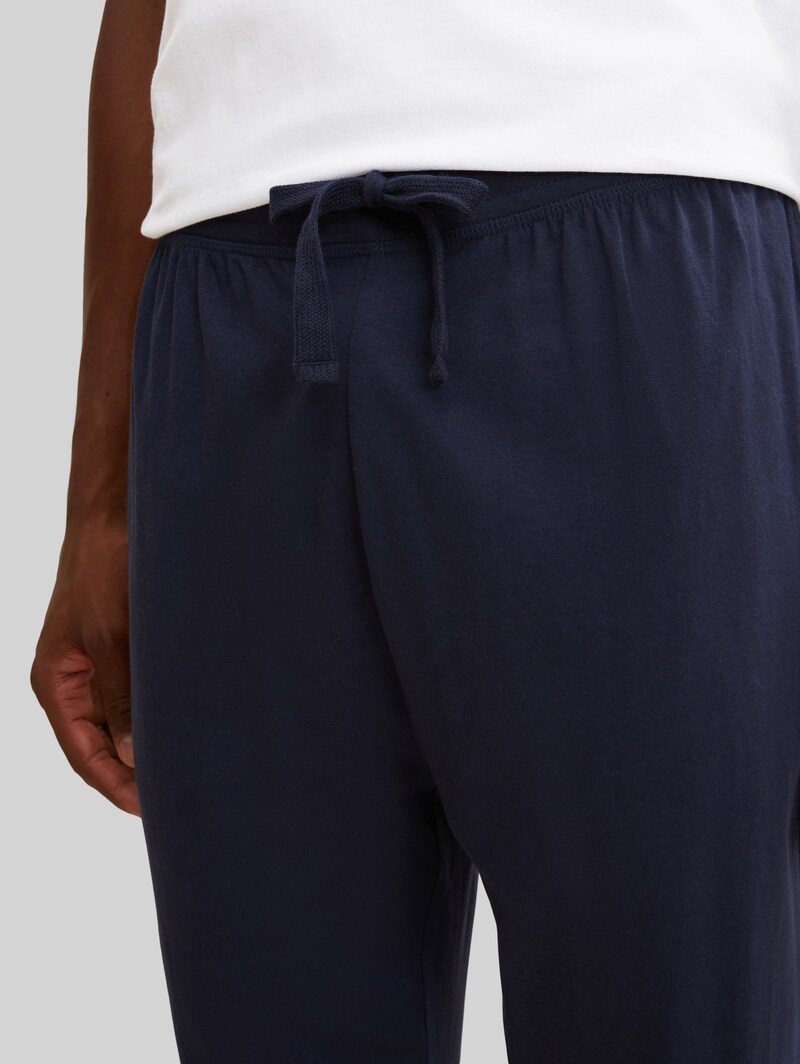 Tom Tailor Pyjama-Hose aus Baumwolle - Blue-dark-solid