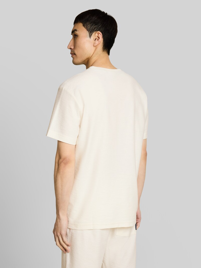 Tom Tailor T-Shirt mit Stickerei - Gardenia White
