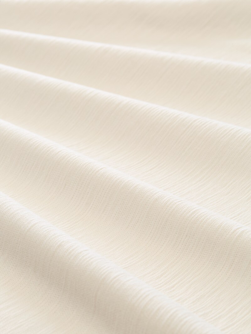 Tom Tailor T-Shirt mit Stickerei - Gardenia White