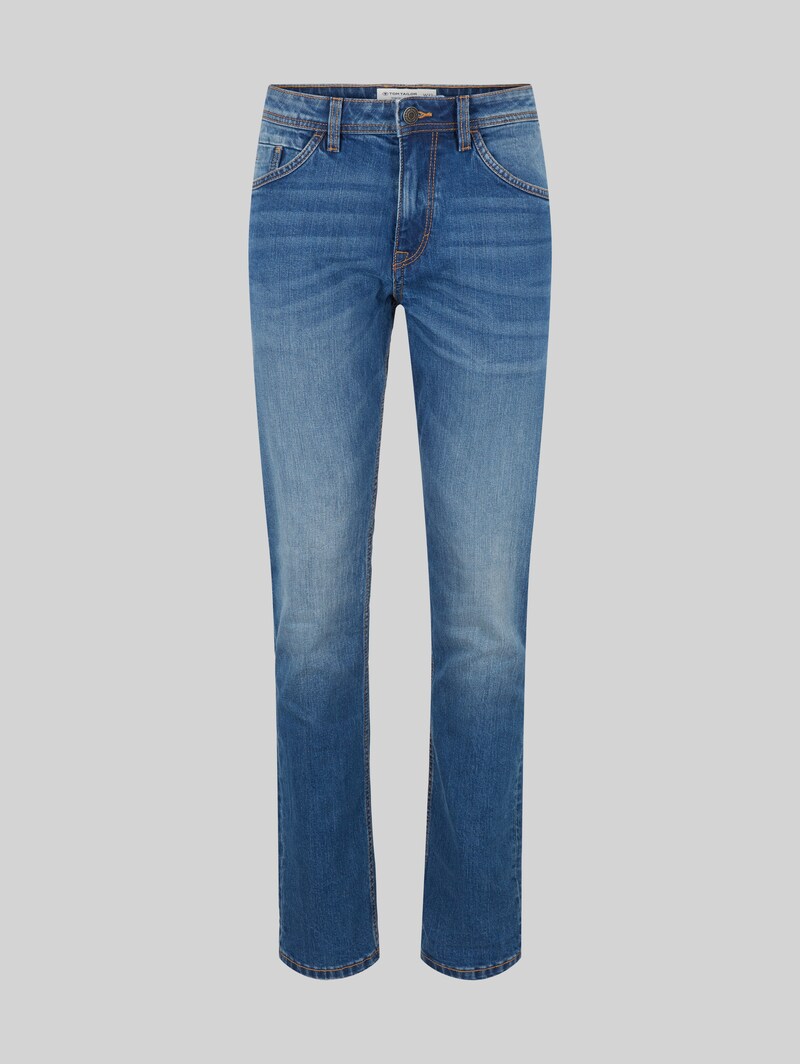 Tom Tailor TTJOSH REGULAR SLIM Jeans - Used Mid Stone Blue Denim