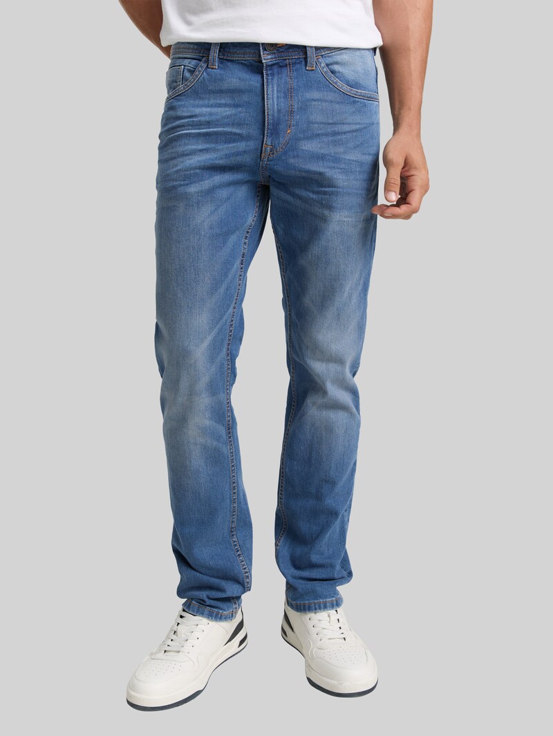 Tom Tailor TTJOSH REGULAR SLIM Jeans - Used Mid Stone Blue Denim
