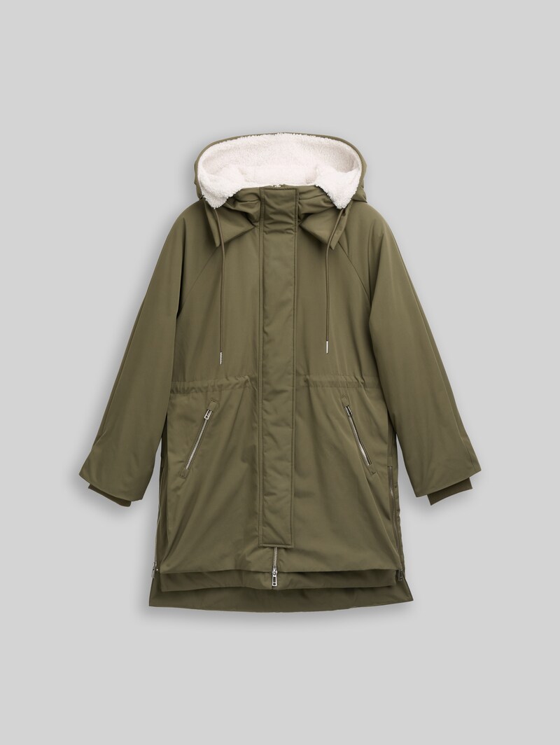 Tom Tailor Winter Parka mit Kapuze - Grape Leaf Green