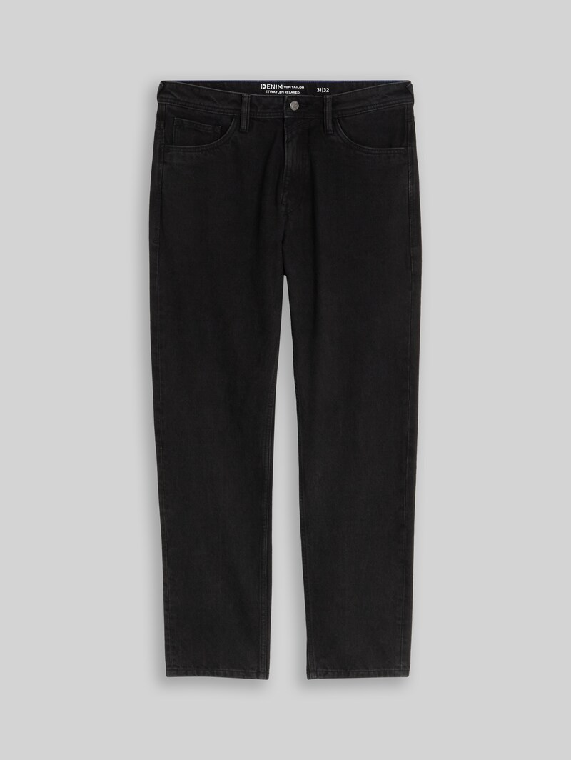 Tom Tailor TTWAYLEN RELAXED Jeans - Dark Stone Black Black Denim