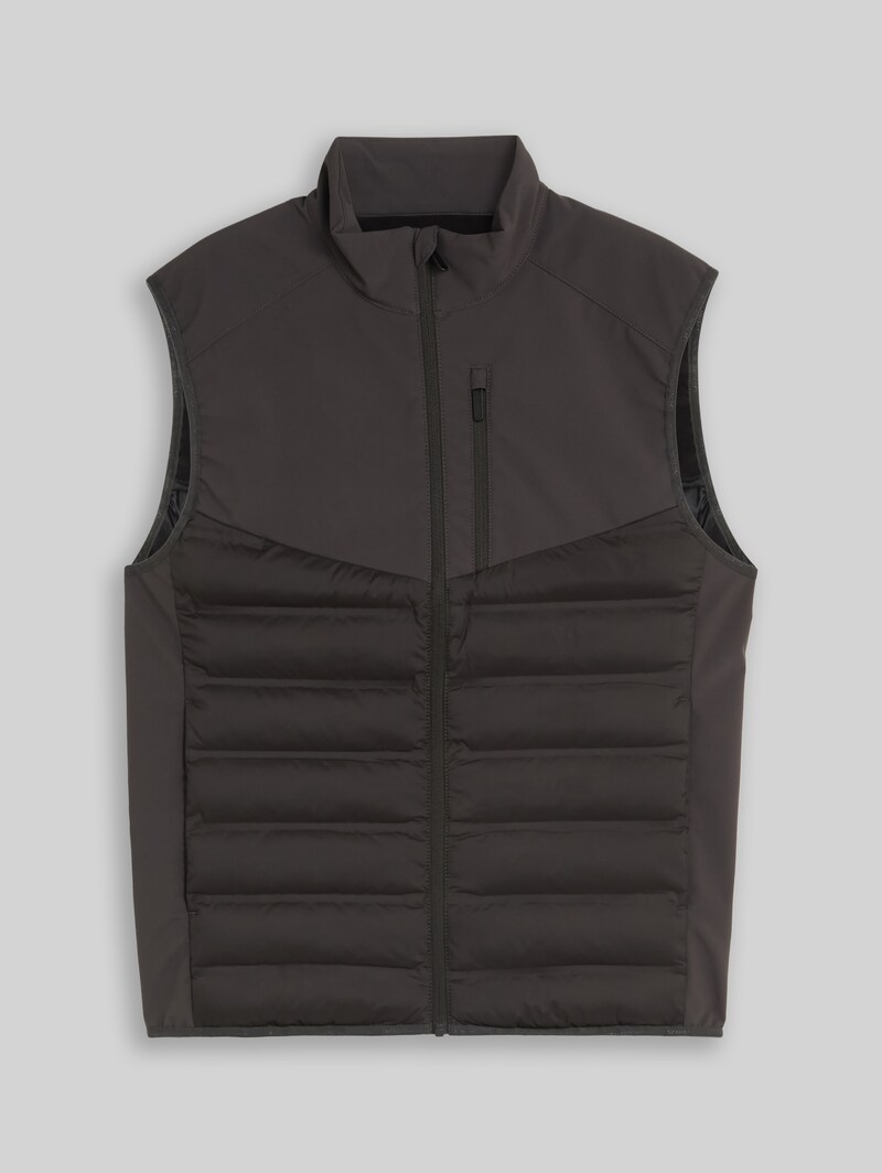 Tom Tailor Relaxed Fit Hybrid Steppweste - Coal Mine Grey