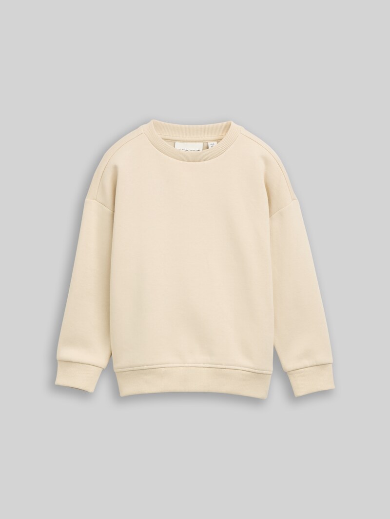 Tom Tailor Oversize Sweatshirt mit Rückenprint - Castle Beige