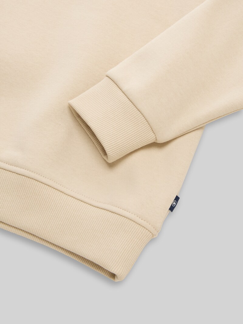 Tom Tailor Oversize Sweatshirt mit Rückenprint - Castle Beige