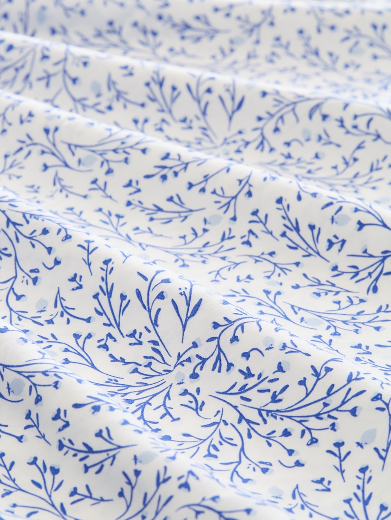Tom Tailor Plus Size - Bluse mit Muster - White Small Leaves Design