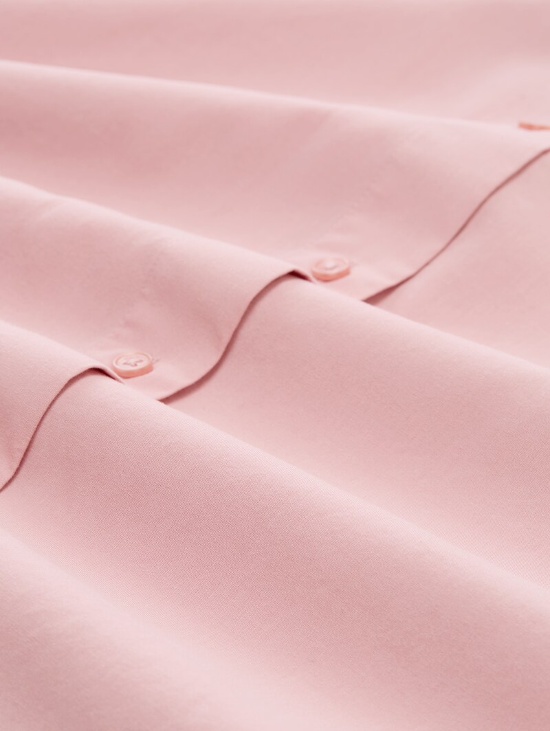 Tom Tailor Loose Fit Popeline Hemdbluse - Morning Pink