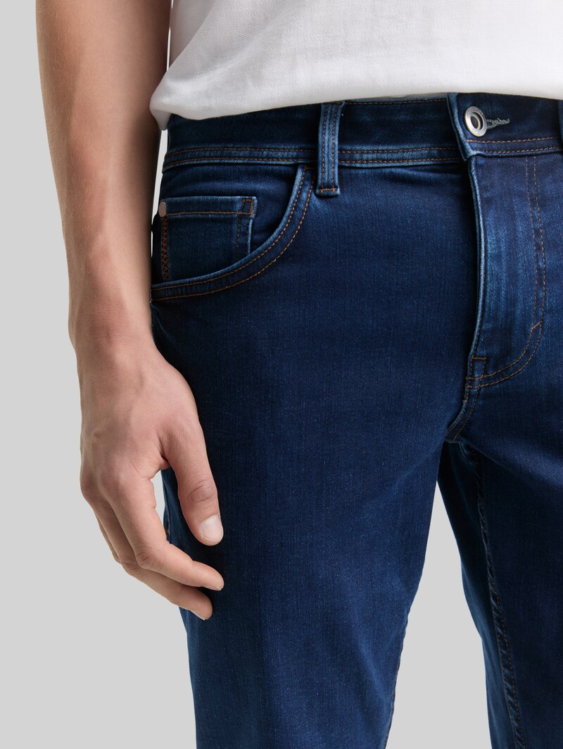 Tom Tailor TTTROY SLIM Jeans mit Stretch - Clean Mid Stone Blue Denim
