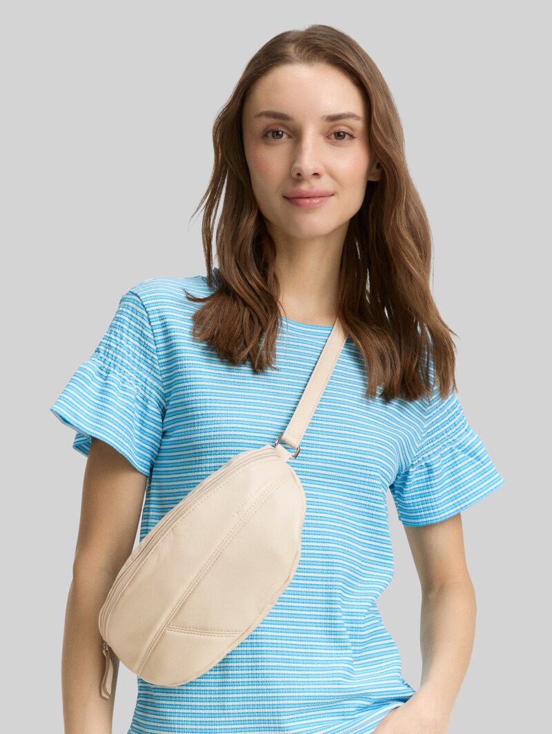 Tom Tailor TTMILLA Gürteltasche im Patchwork-Style - Off White / Off White