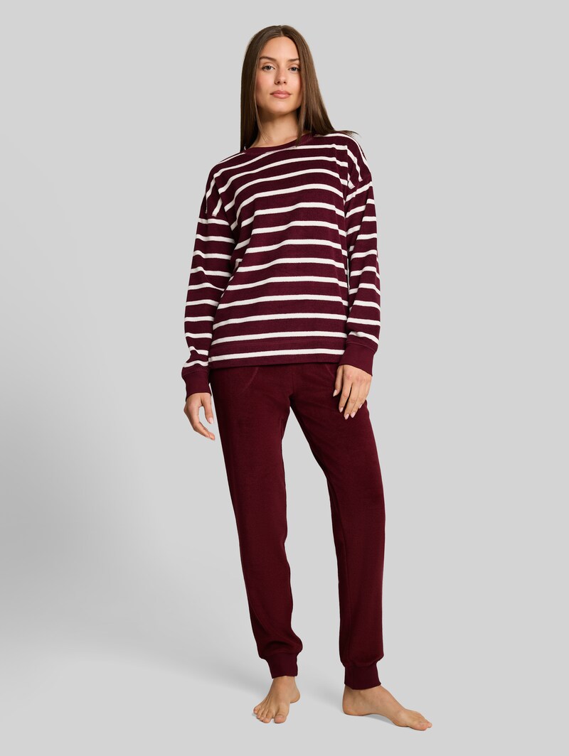 Tom Tailor Pyjama-Set aus Frottee - Red Stripes