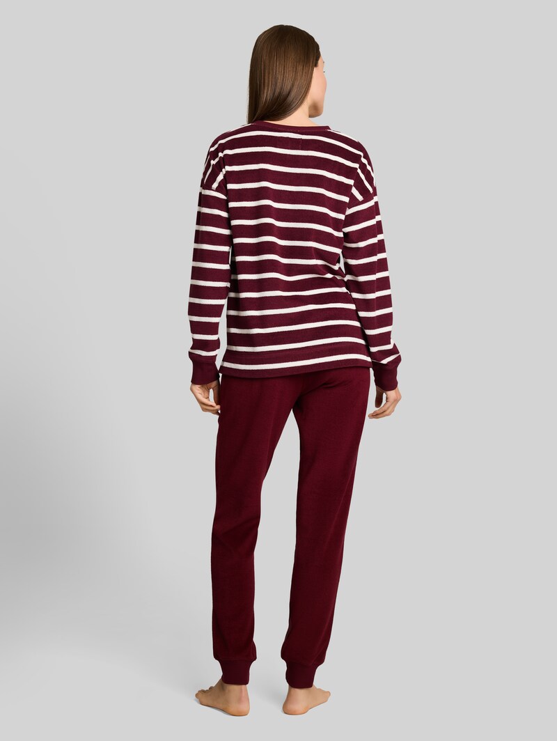 Tom Tailor Pyjama-Set aus Frottee - Red Stripes