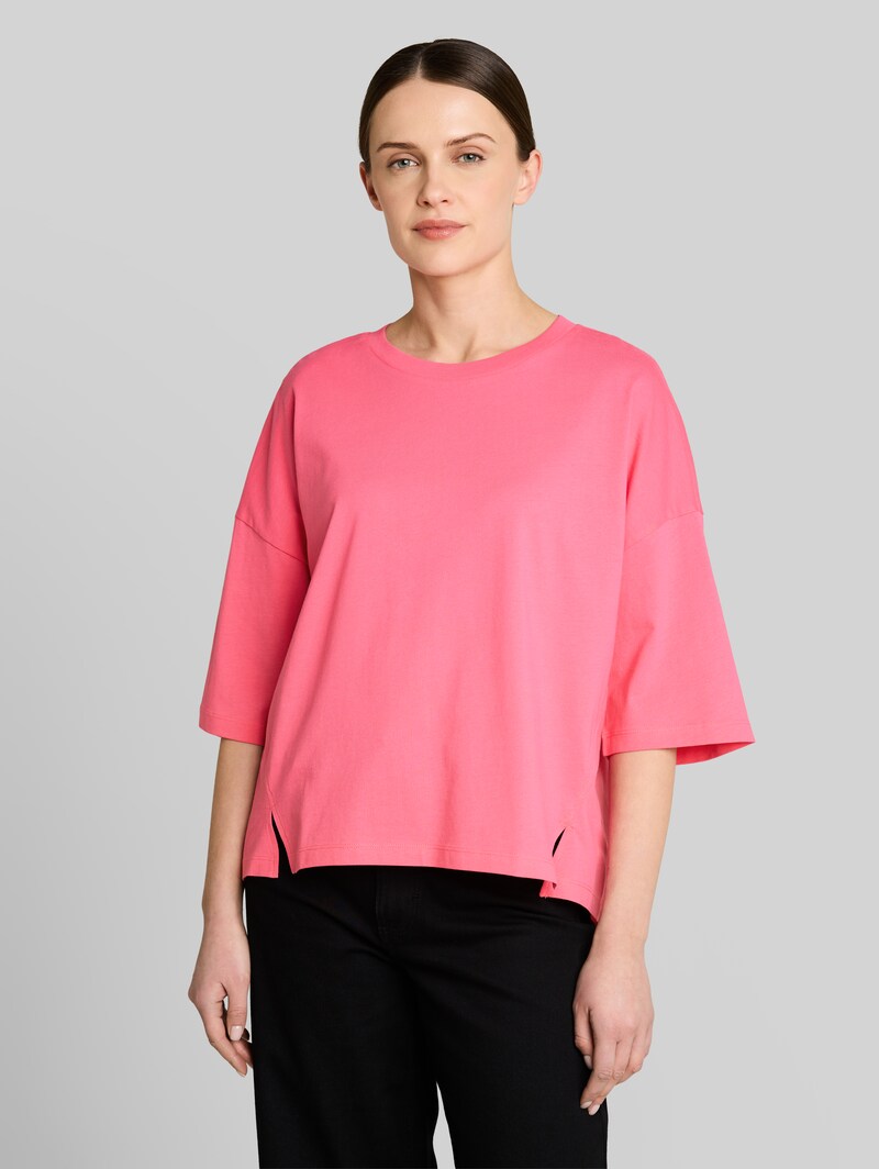 Tom Tailor Boxy Fit T-Shirt aus Baumwolle - Soft Bright Pink Tom Tailor Boxy Fit T-Shirt aus Baumwolle - Soft Bright Pink