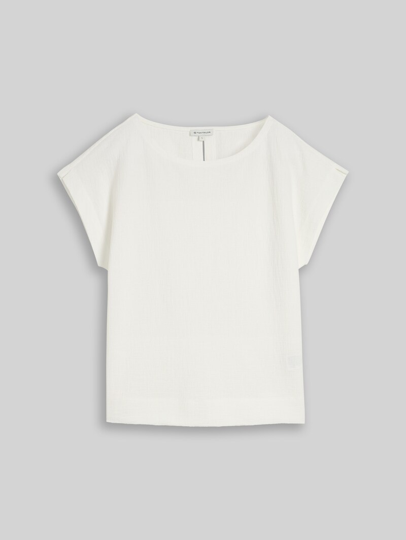 Tom Tailor Loose Fit T-Shirt - Whisper White
