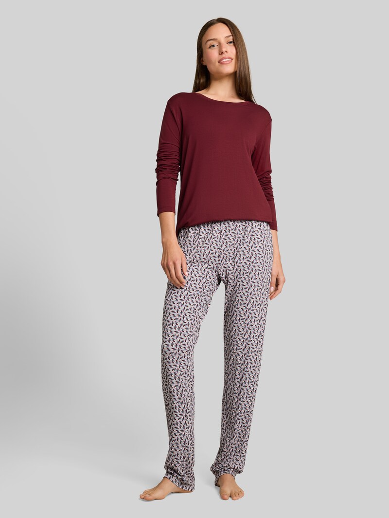 Tom Tailor Pyjama-Set mit Allover-Print - Red-medium-allover