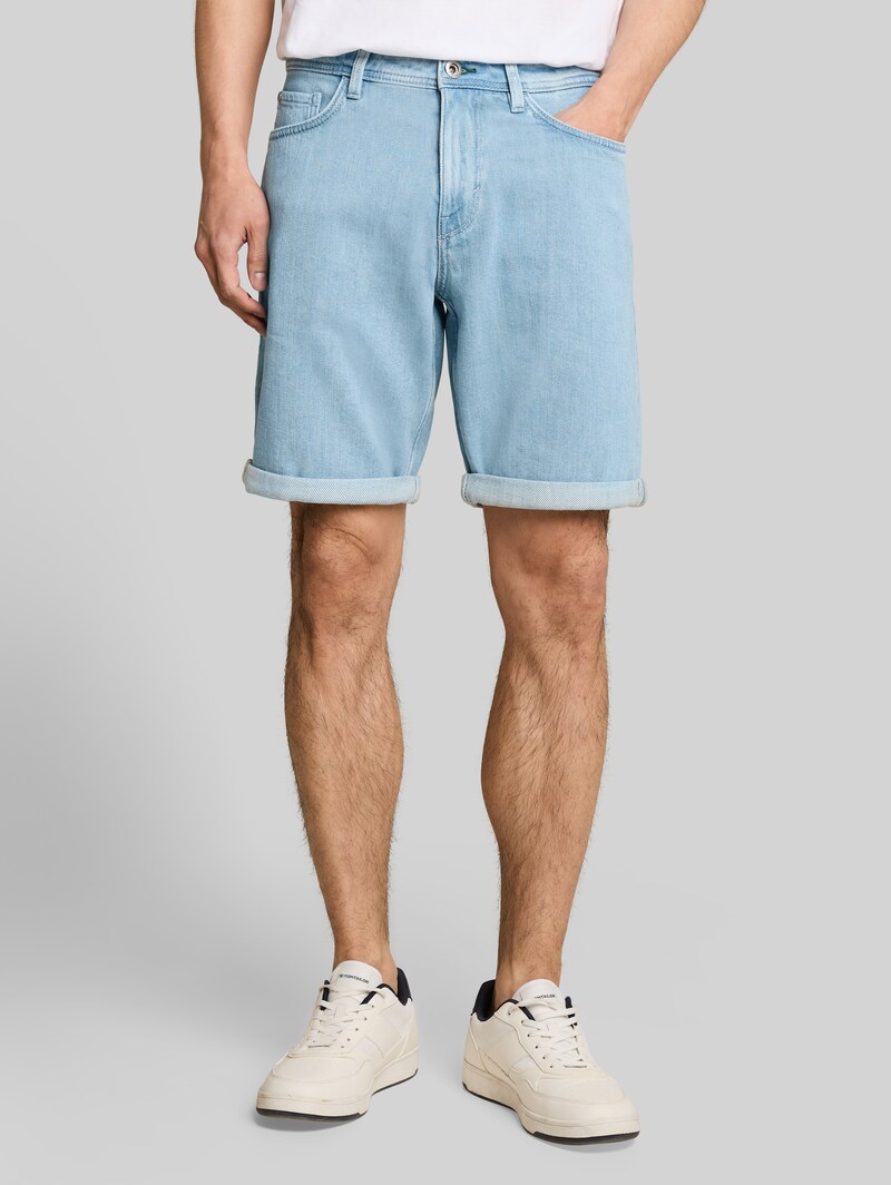 Tom Tailor TTMORRIS RELAXED Jeans Shorts - Clean Light Stone Blue Denim