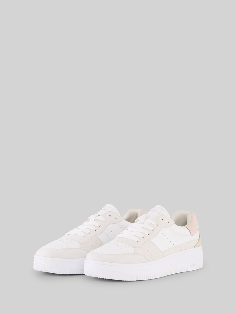 Tom Tailor Sneaker mit erhöhter Sohle - White-rose