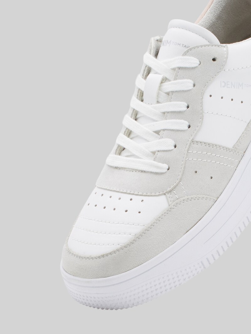 Tom Tailor Sneaker mit erhöhter Sohle - White-rose