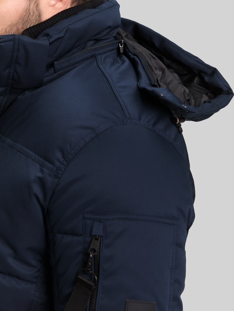 Tom Tailor Plus Size - Pufferjacke mit abnehmbarer Kapuze - Sky Captain Blue