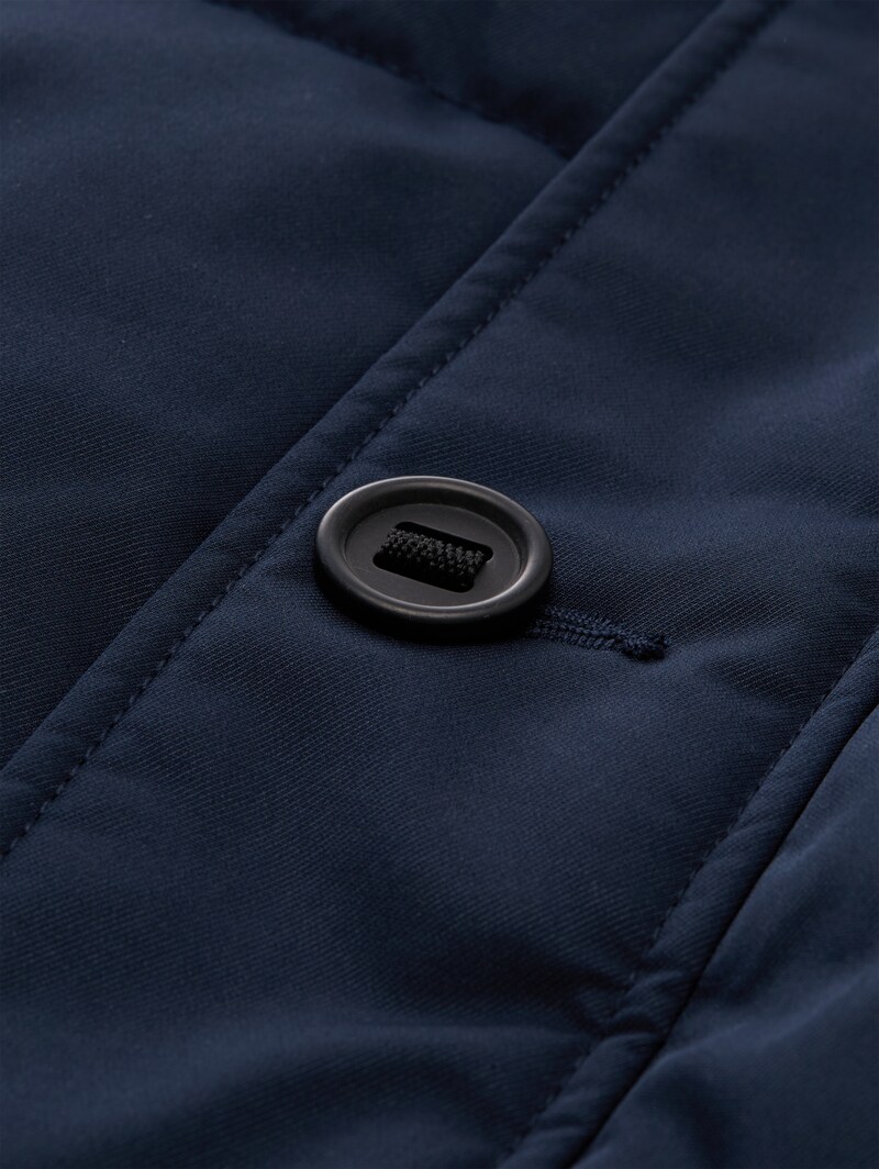 Tom Tailor Plus Size - Pufferjacke mit abnehmbarer Kapuze - Sky Captain Blue