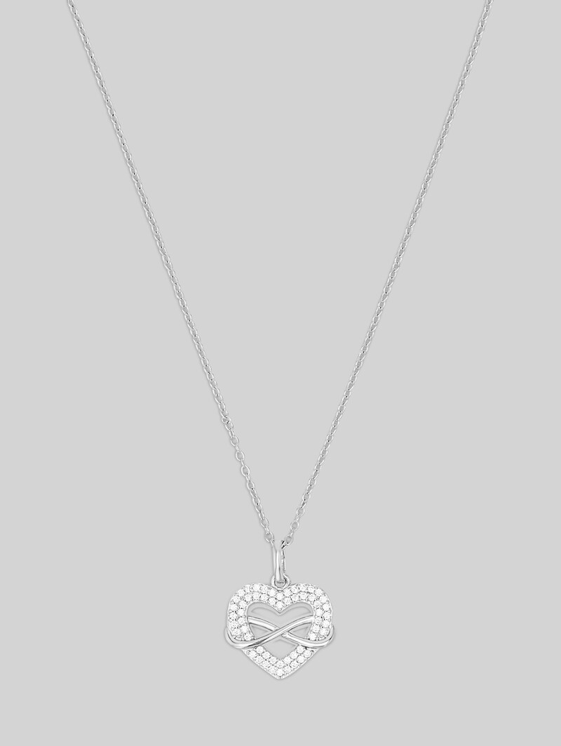 Tom Tailor Halskette mit Anhänger Silber 925 - Stein Zirkonia weiß - Silver