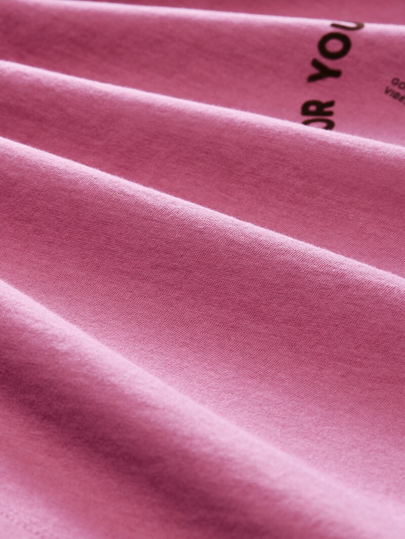 Tom Tailor T-Shirt mit Print - Dusty Berry