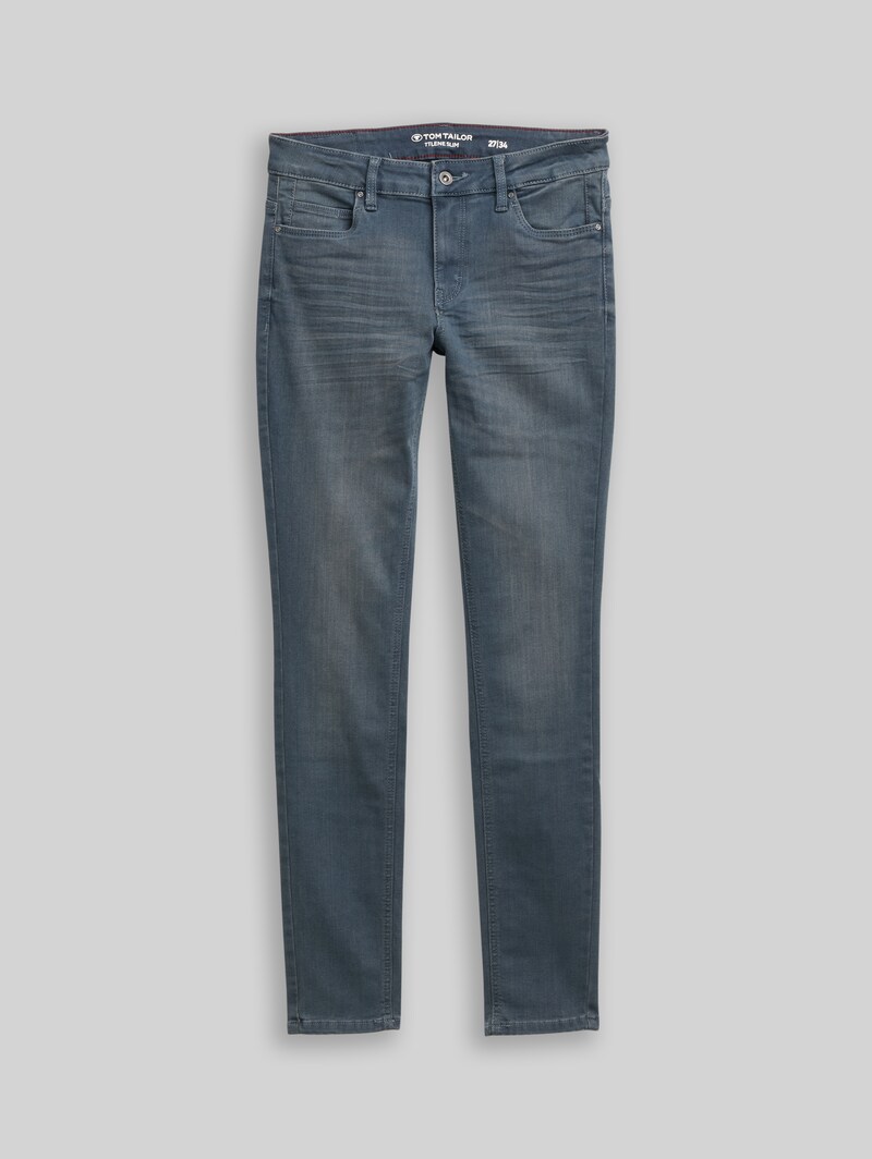 Tom Tailor TTLENE SLIM Jeans - Mid Stone Blue Grey Denim
