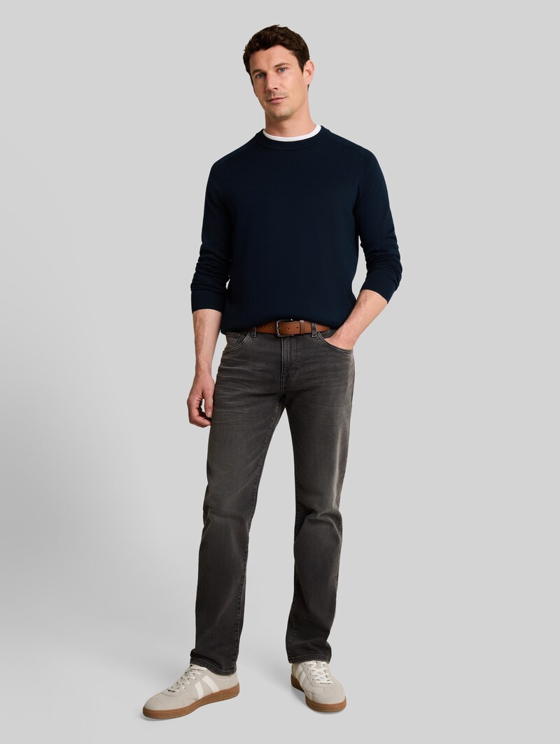 Tom Tailor Strickpullover mit Seidenanteil - Sky Captain Blue