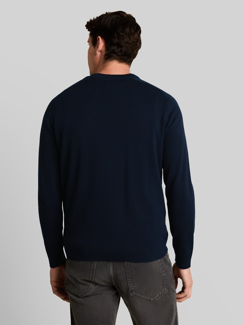 Tom Tailor Strickpullover mit Seidenanteil - Sky Captain Blue