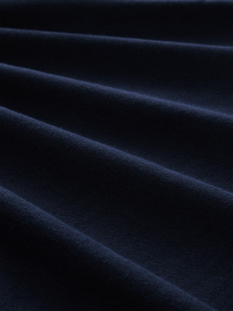 Tom Tailor Strickpullover mit Seidenanteil - Sky Captain Blue