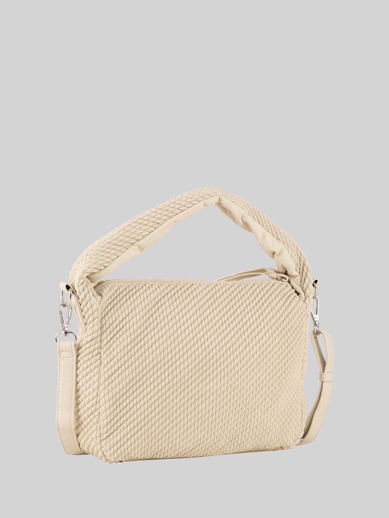 Tom Tailor TTNOMI S Beuteltasche in Flecht-Optik - Off White / Off White