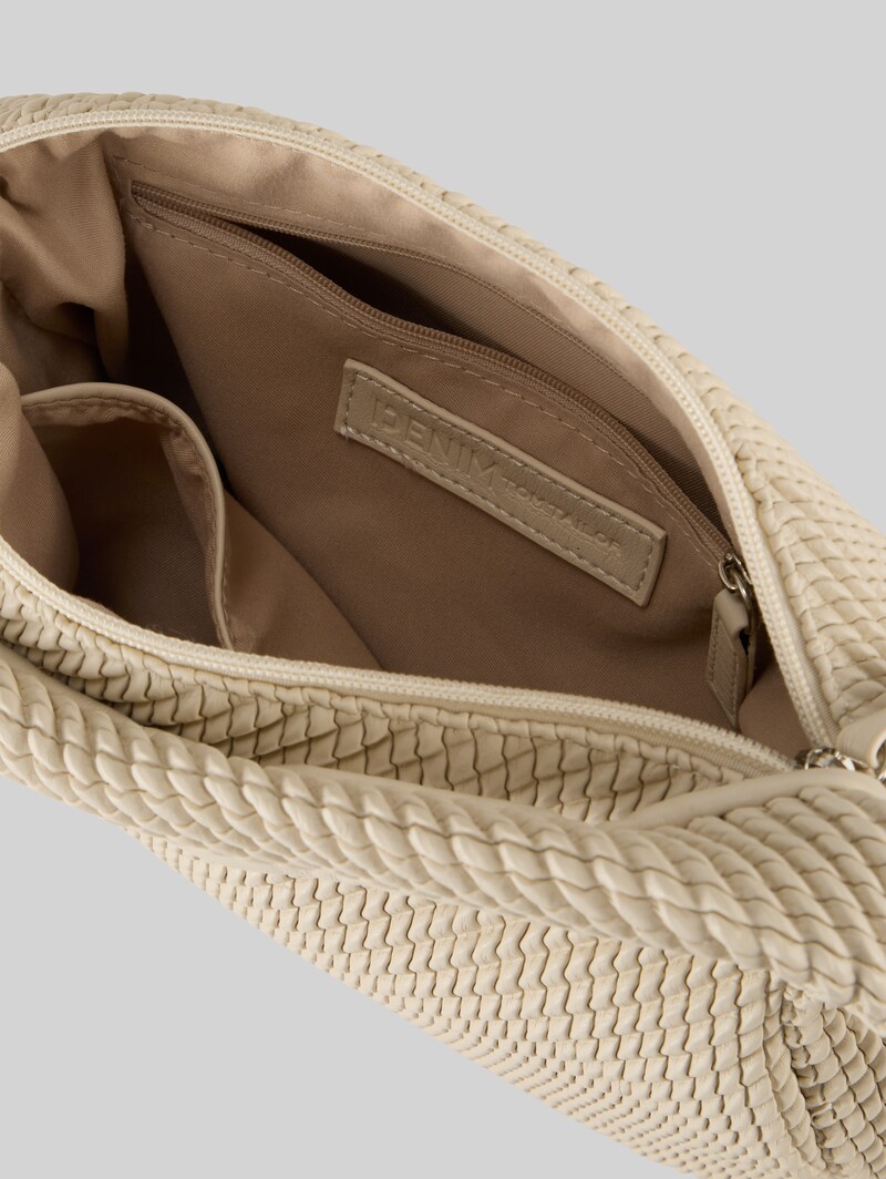 Tom Tailor TTNOMI S Beuteltasche in Flecht-Optik - Off White / Off White
