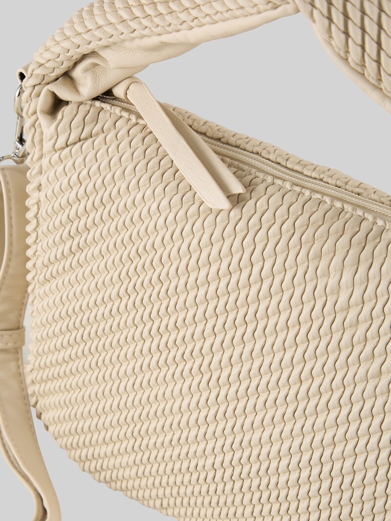 Tom Tailor TTNOMI S Beuteltasche in Flecht-Optik - Off White / Off White