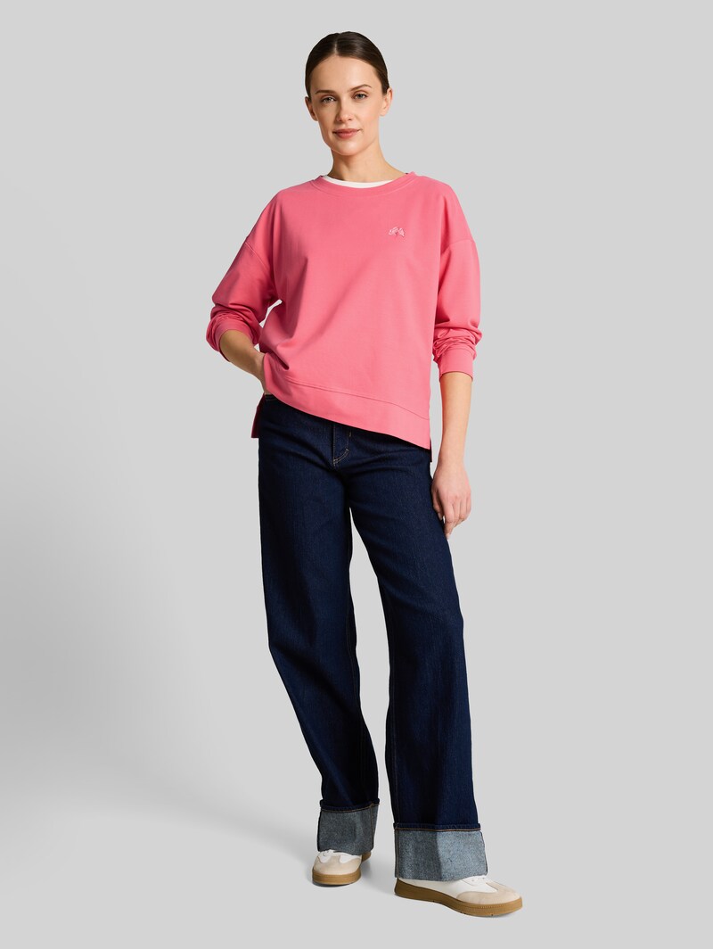Tom Tailor Sweatshirt mit Rückenprint - Soft Coral Pink