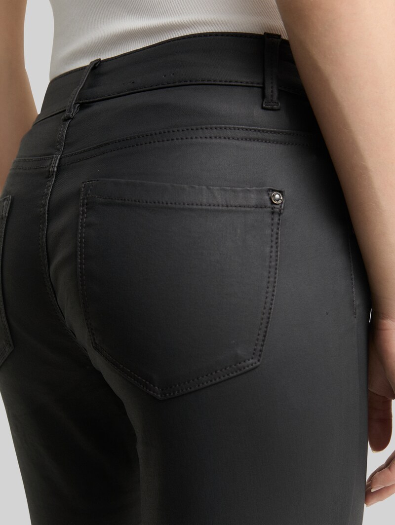 Tom Tailor Coated TTLUCIE SKINNY Jeans - Coated Black Denim