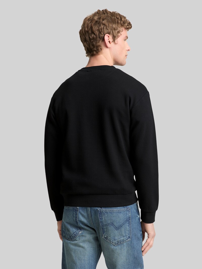Tom Tailor Sweatshirt aus Baumwolle - Black