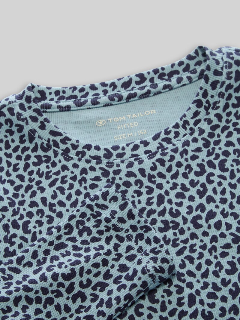 Tom Tailor Ripp Langarmshirt im 2er-Pack - Parisien Night Blue