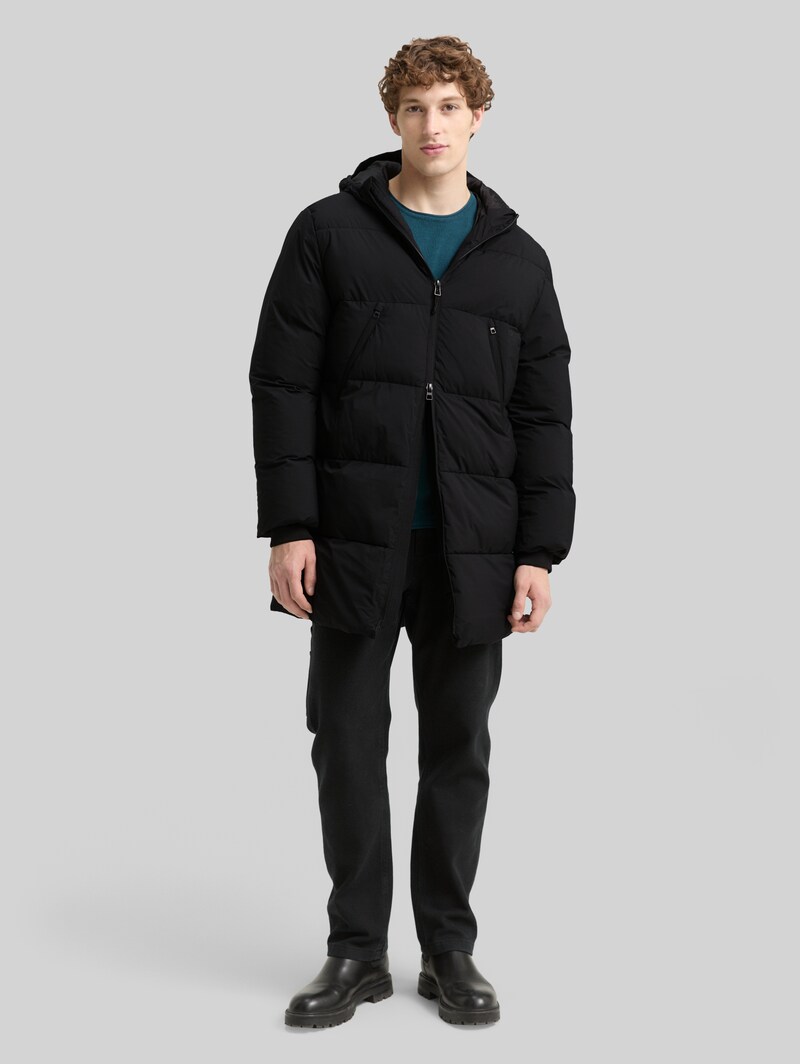 Tom Tailor Puffer Parka mit Kapuze - Black