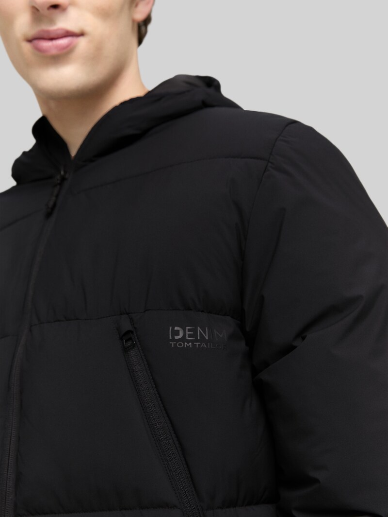 Tom Tailor Puffer Parka mit Kapuze - Black